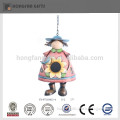 hanging metal iron garden little girl decoration